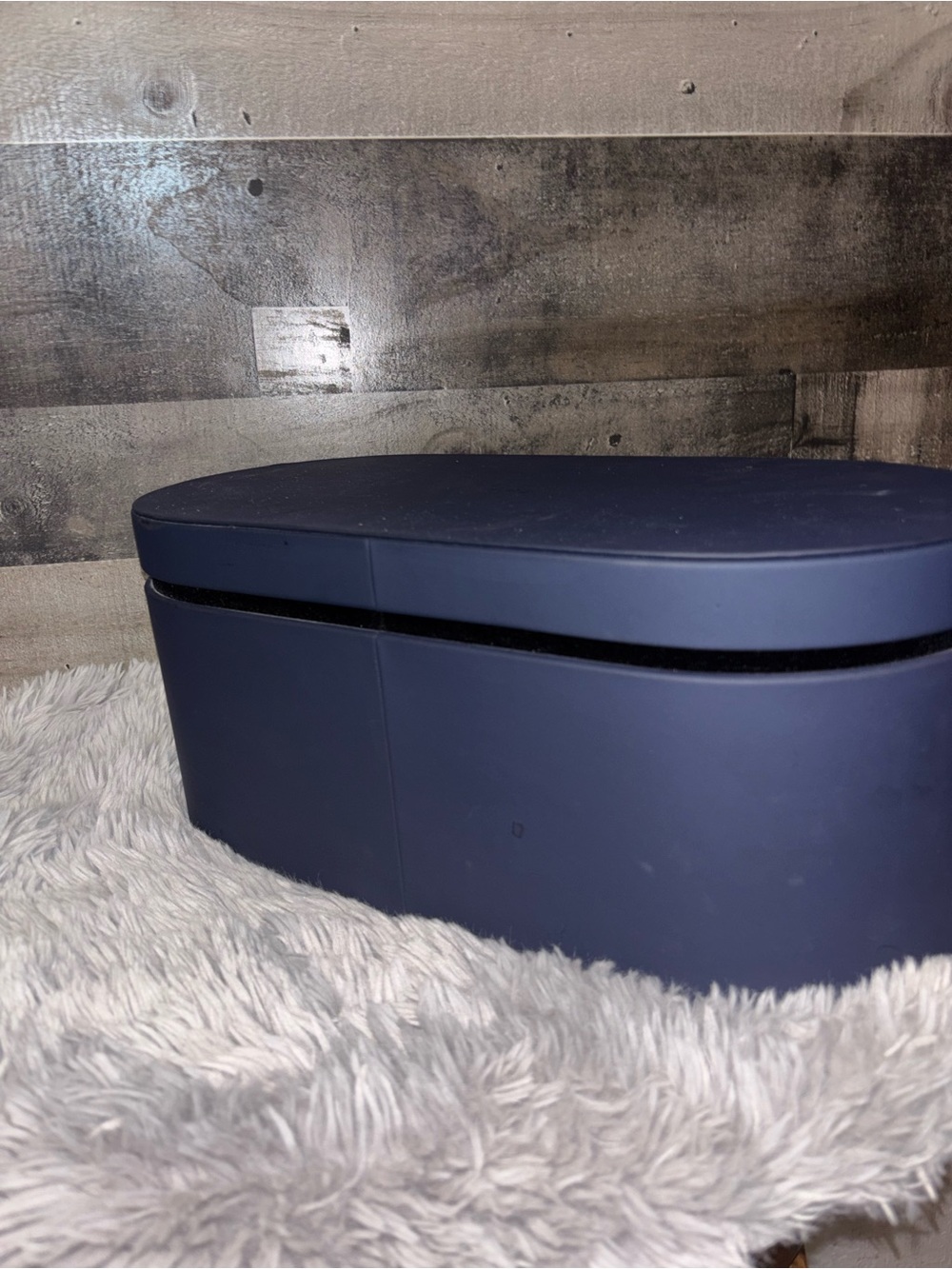 Dyson Navy Blue Oval Air Wrap Storage Box **JUST THE BOX**
